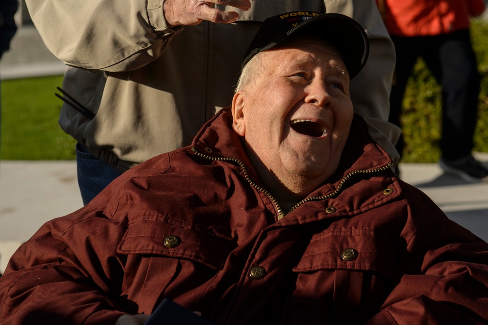 Sabers Honor WWII Veterans