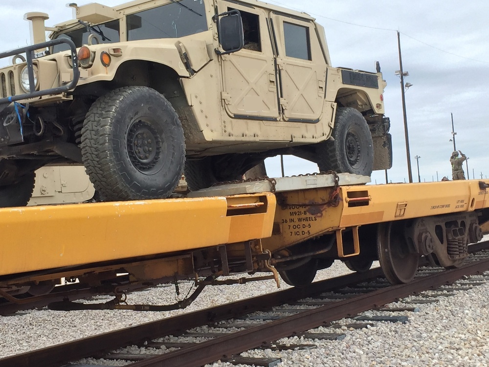 U.S. Army Soldiers Conduct Rail Operations