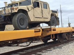 U.S. Army Soldiers Conduct Rail Operations