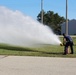 Fort McCoy firefighters flush hydrants around installation