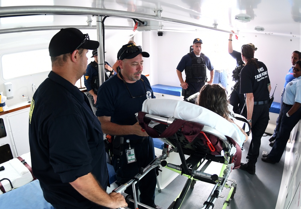EMS Task Force Members from New Jersey  Help Out the EMS Services at Schneider Regional Medical Center