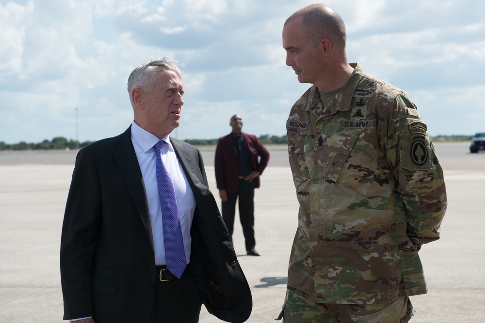 Secretary of Defense visits USSOCOM