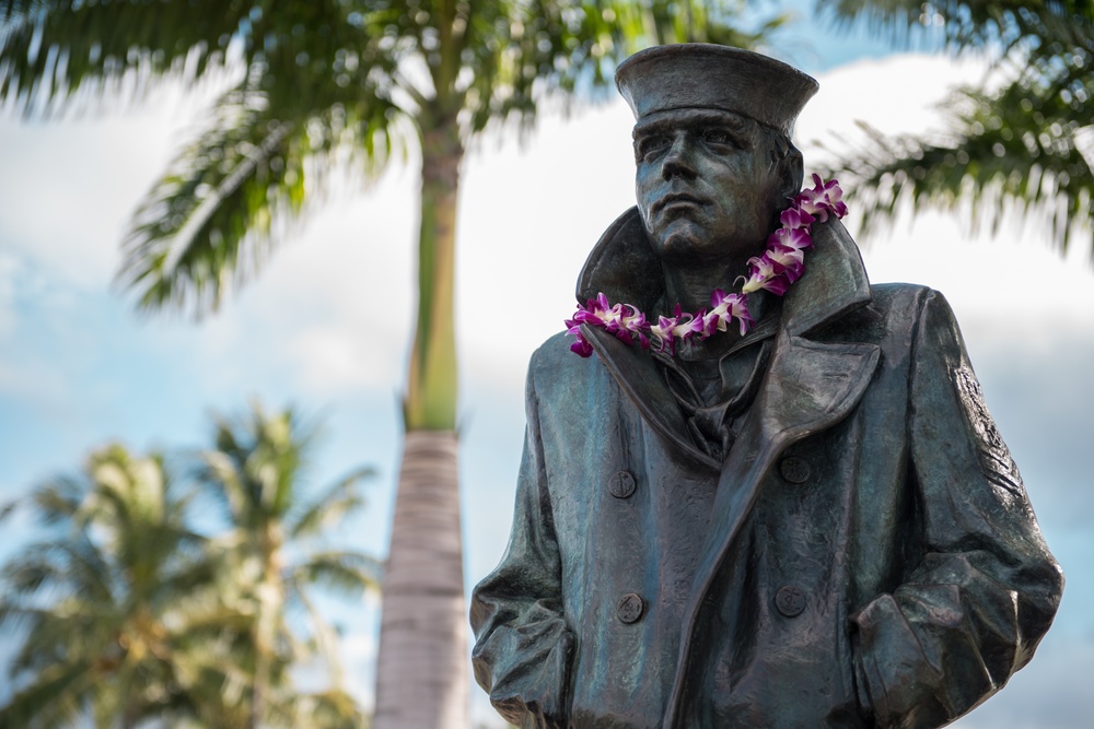 Lone Sailor Statue Dedicated at the Pearl Harbor Visitor Center