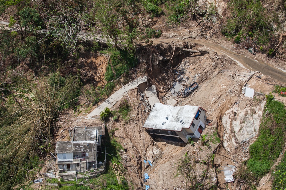 Destroyed Homes in Utuado