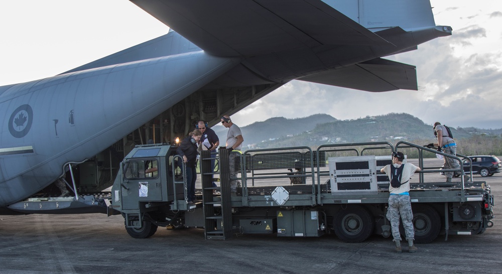 Canadian Military delivers 29,000 MRE's to FEMA