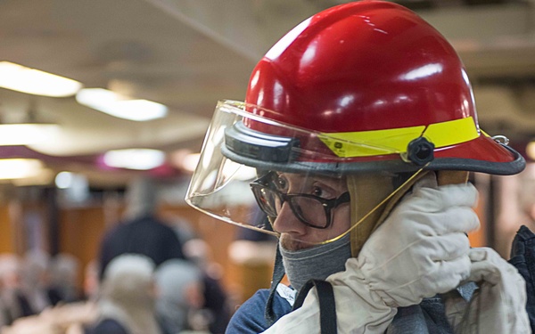 Sailors Participate in General Quarters Drill