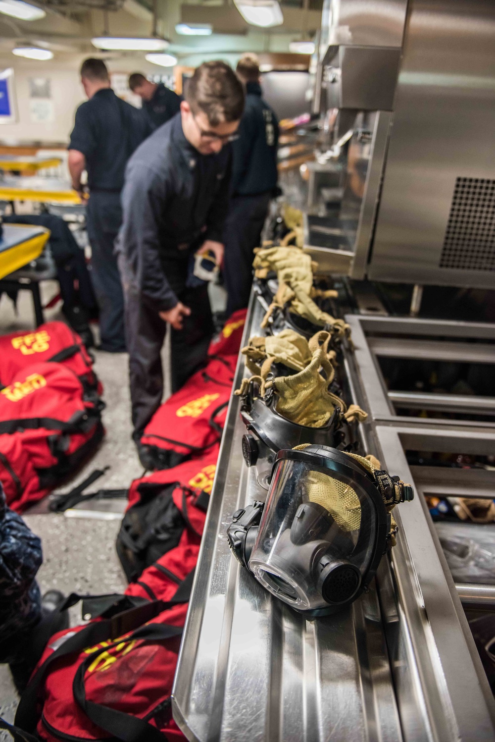 Sailors Participate in General Quarters Drill