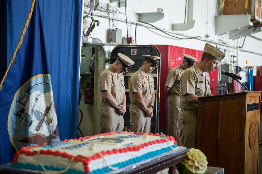 Stennis Commemorates the U.S. Navy's 242nd Birthday