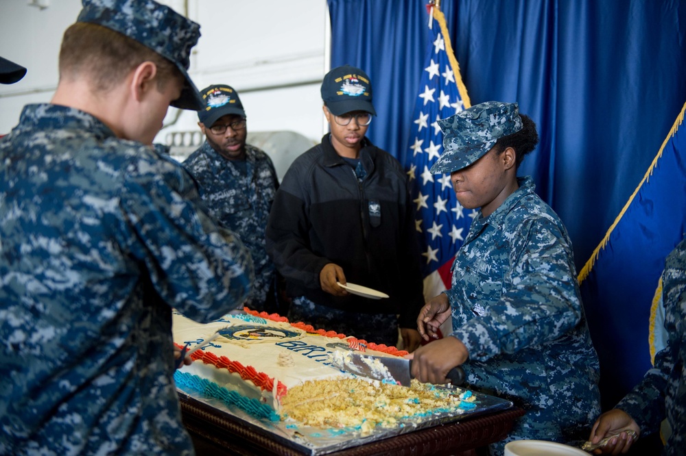 Stennis Commemorates the U.S. Navy's 242nd Birthday