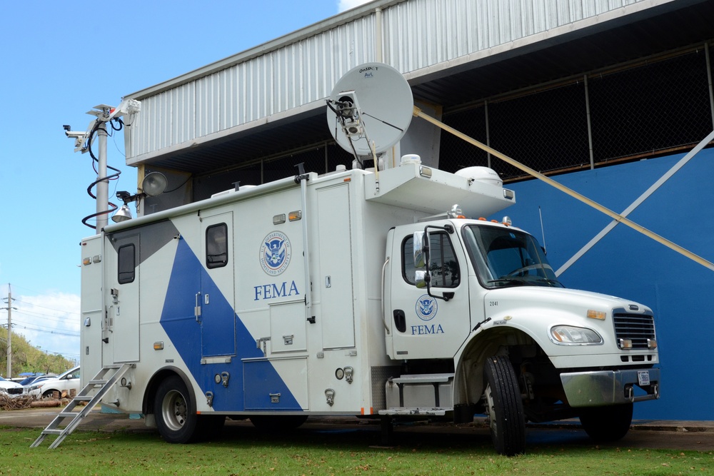 MERS team provides phone, internet service for FEMA assistance registration in Manati PR