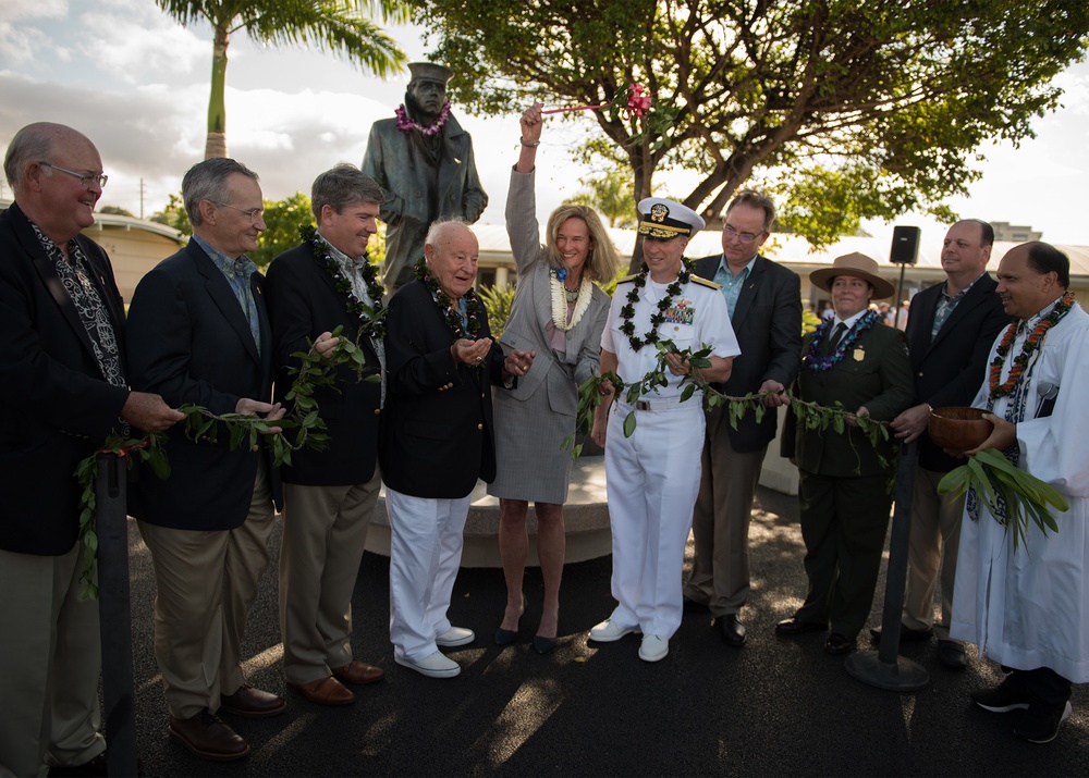 Lone Sailor Statue Dedicated at the Pearl Harbor Visitor Center