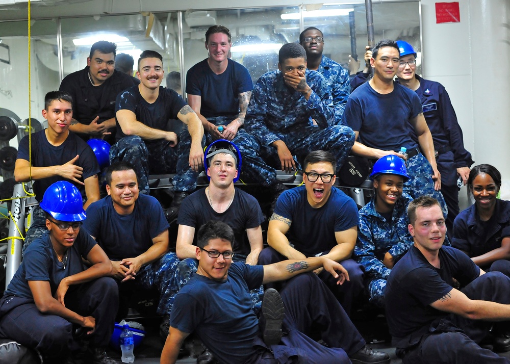 BLR Sailors renovate ship's gym