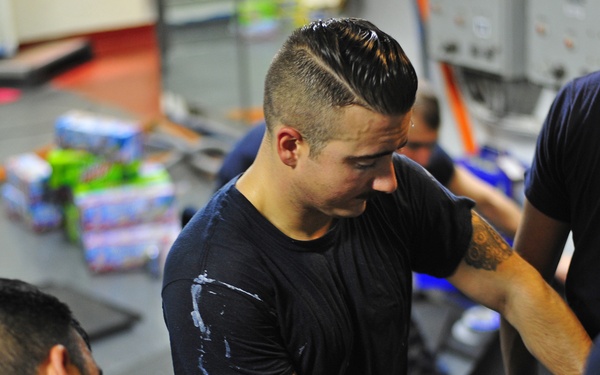 BLR Sailors renovate ship's gym