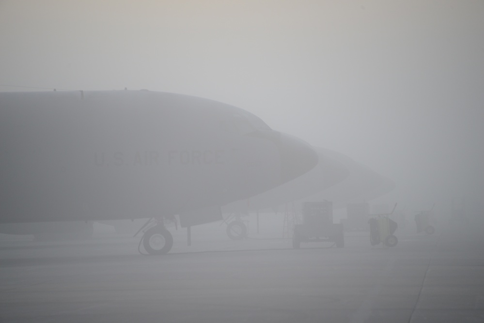 KC-135 in the Fog