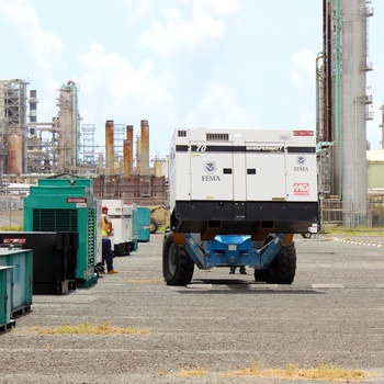 Temporary power generators prepare for critical infrastructures