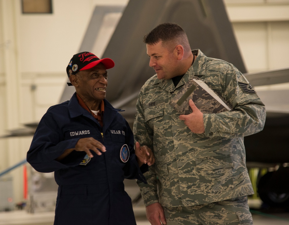 Tuskegee, JBER Airman perform historic F-22 inspection