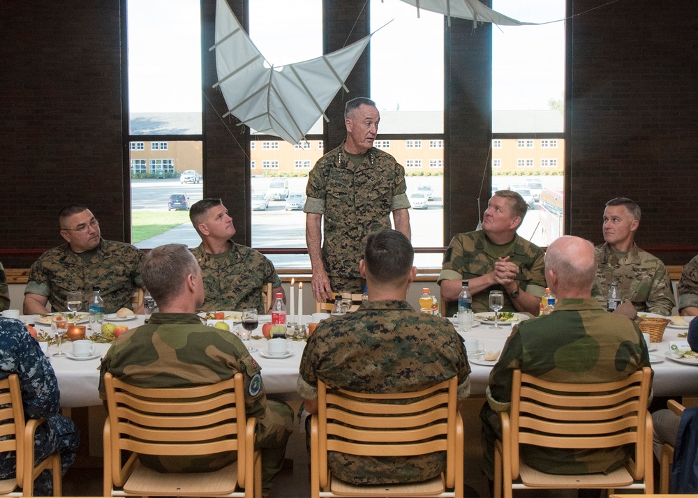 CJCS and Admiral Haakon Bruun-Hanssen, Norwegian Chief of Defence visit MCCP-N