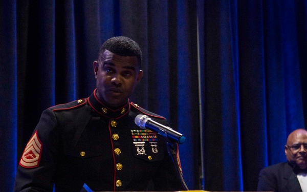 1st TSB Marine receives 2017 NCAAP Military and Service Award