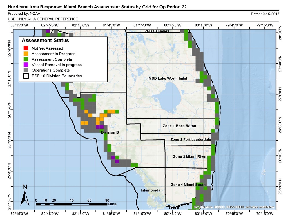 NOAA chart - Miami - Oct. 15