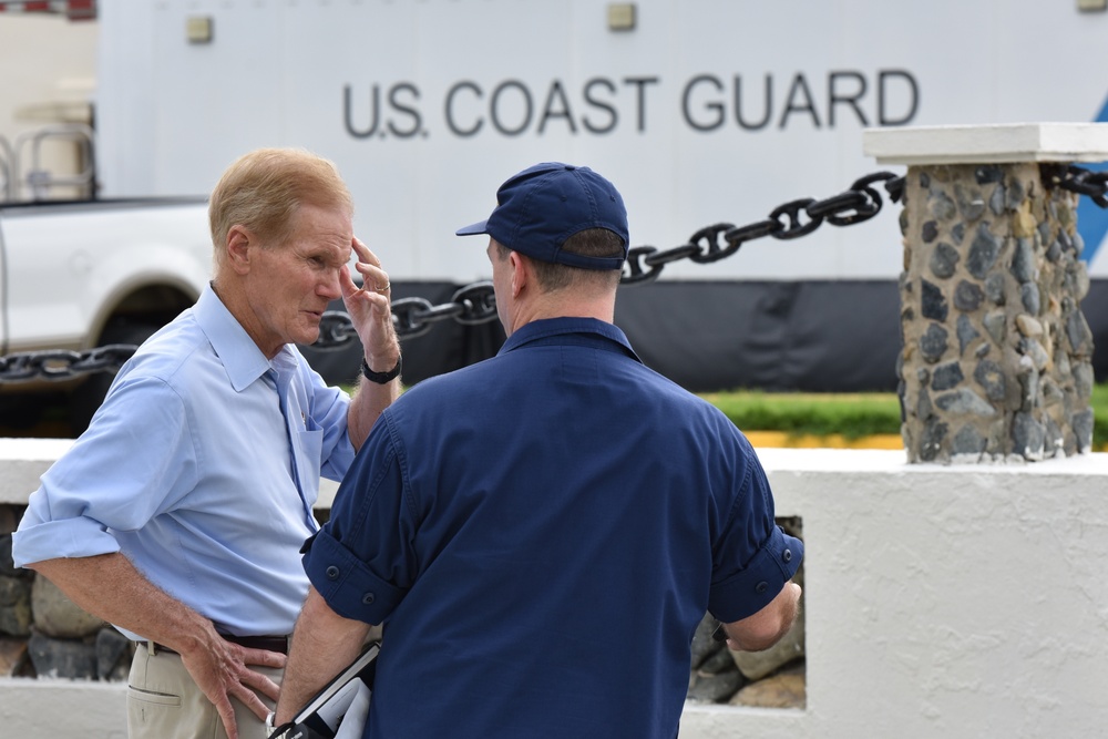 Florida Senator Bill Nelson visits Coast Guard Sector San Juan, Puerto Rico