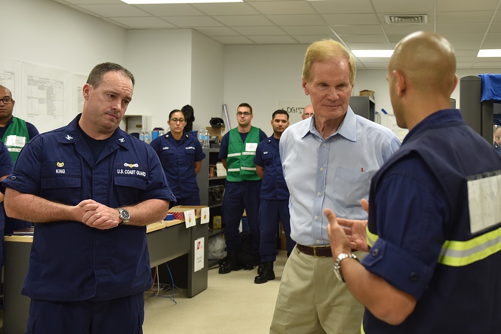 Florida Sen. Bill Nelson visits Coast Guard Sector San Juan, Puerto Rico