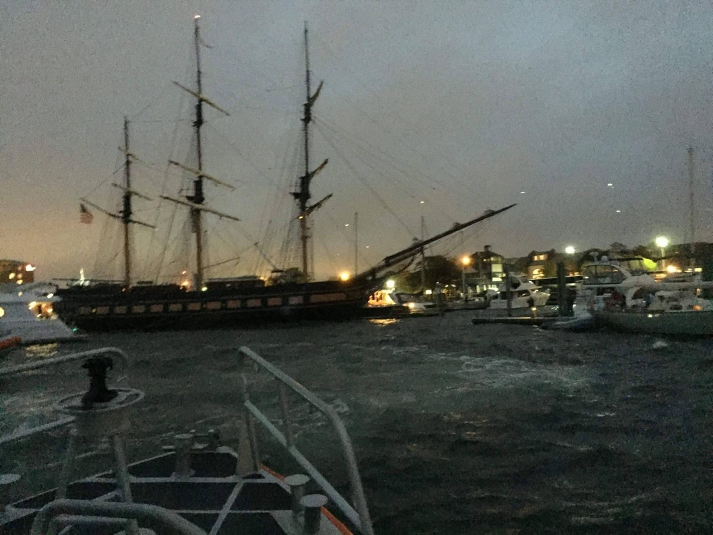 Rhode Island’s tall ship loses power, hits multiple boats before grounding in Newport Harbor