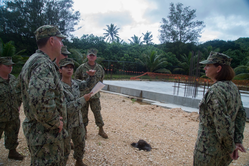 Rear Adm. Brakke Visists CTF 75 Commands