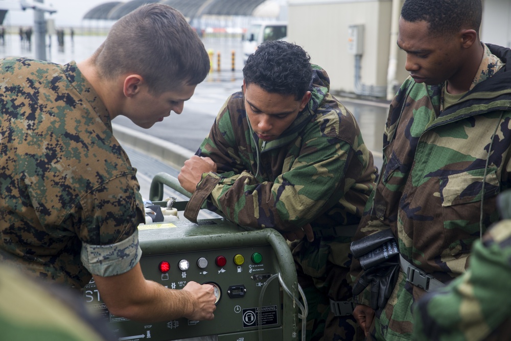 Marines prepare for chemical hazards