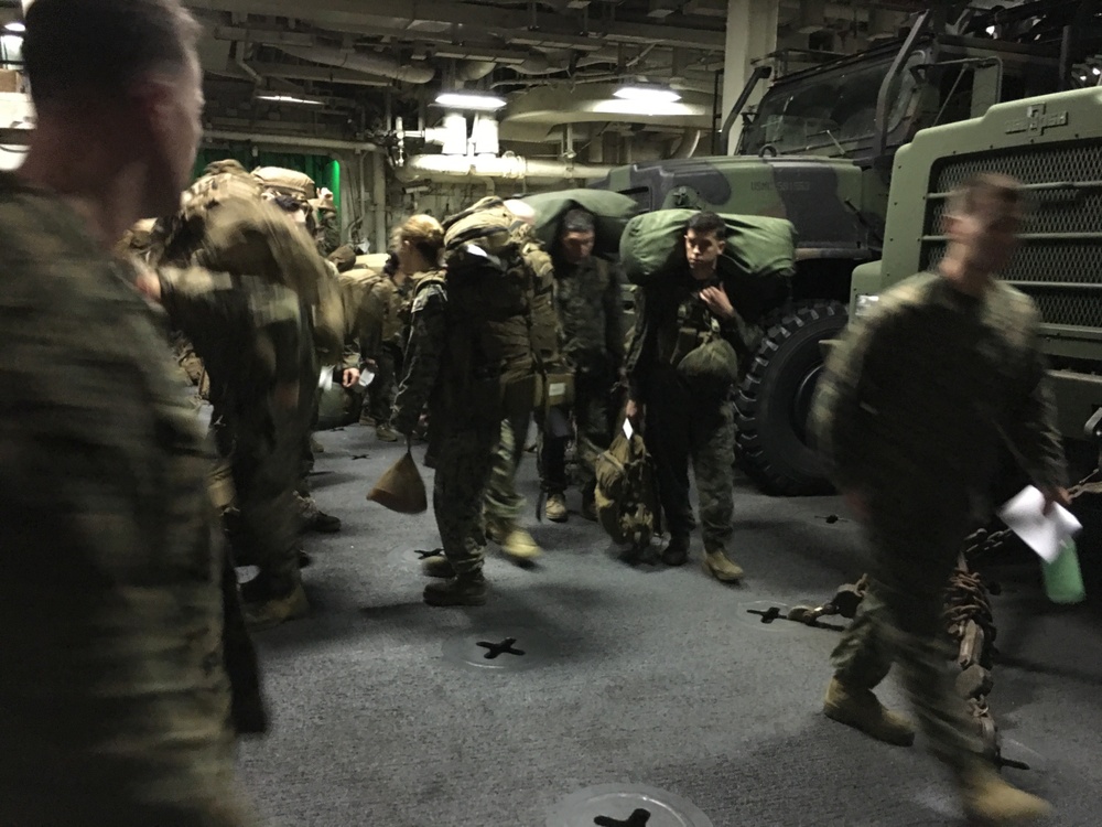 24th MEU Marines &amp; sailors arrive in Puerto Rico