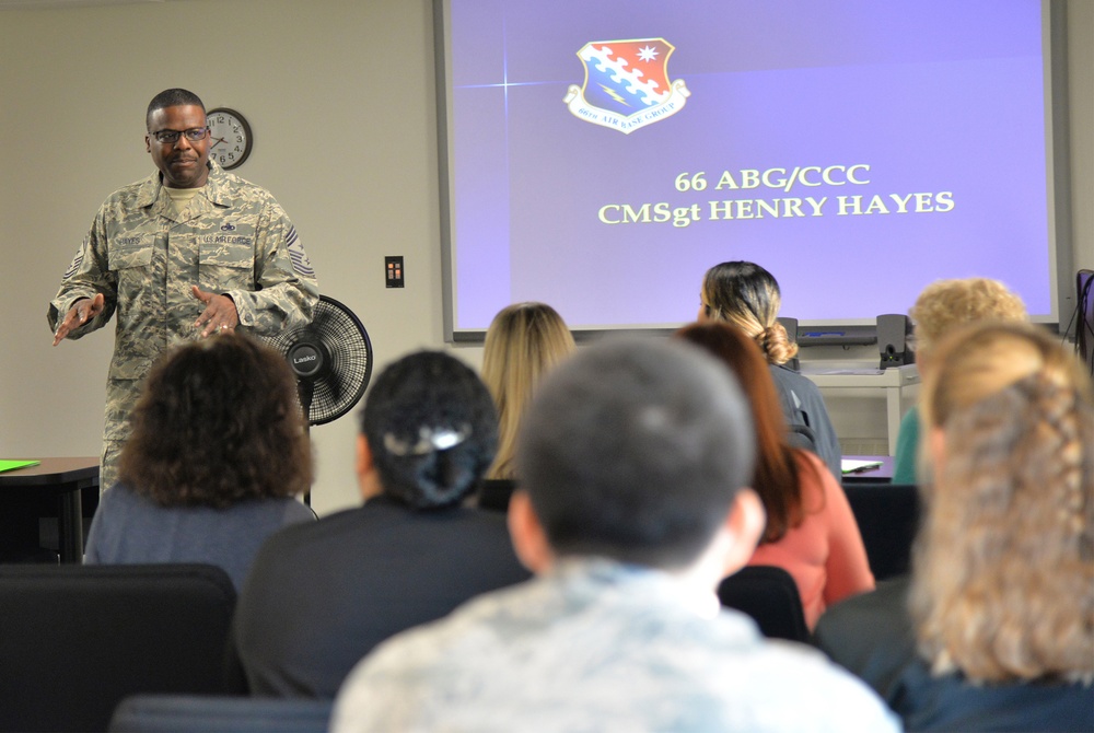 Hanscom newcomers attend commander's welcome