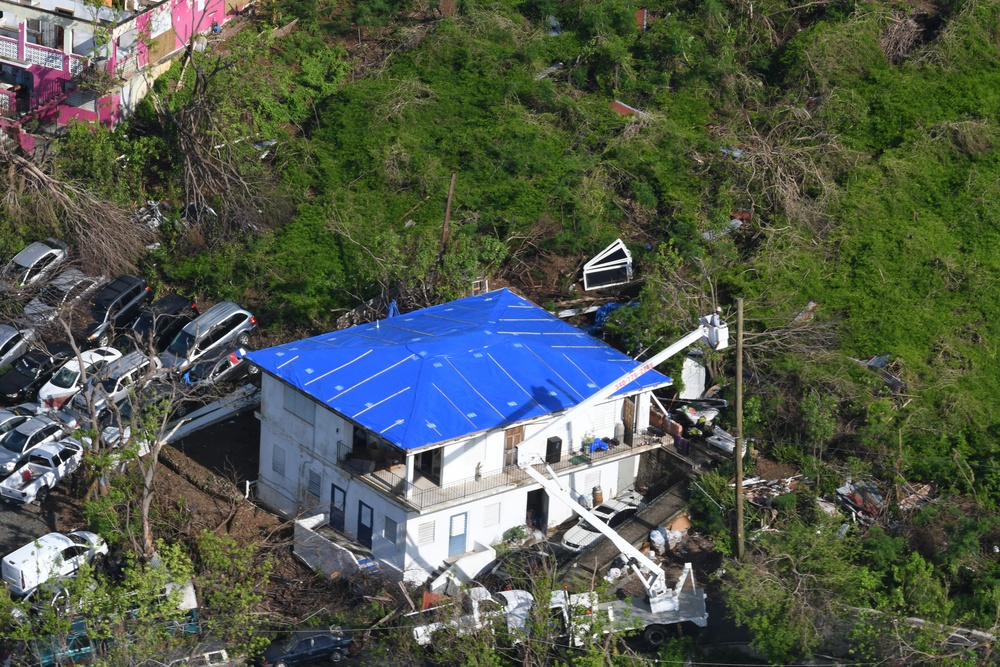 Aerial Views of Hurricane Damage in St. Thomas