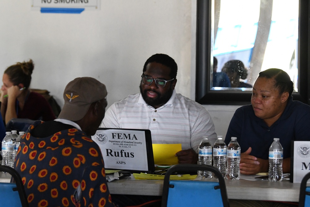 Disaster Recovery Center Opens in Frederiksted