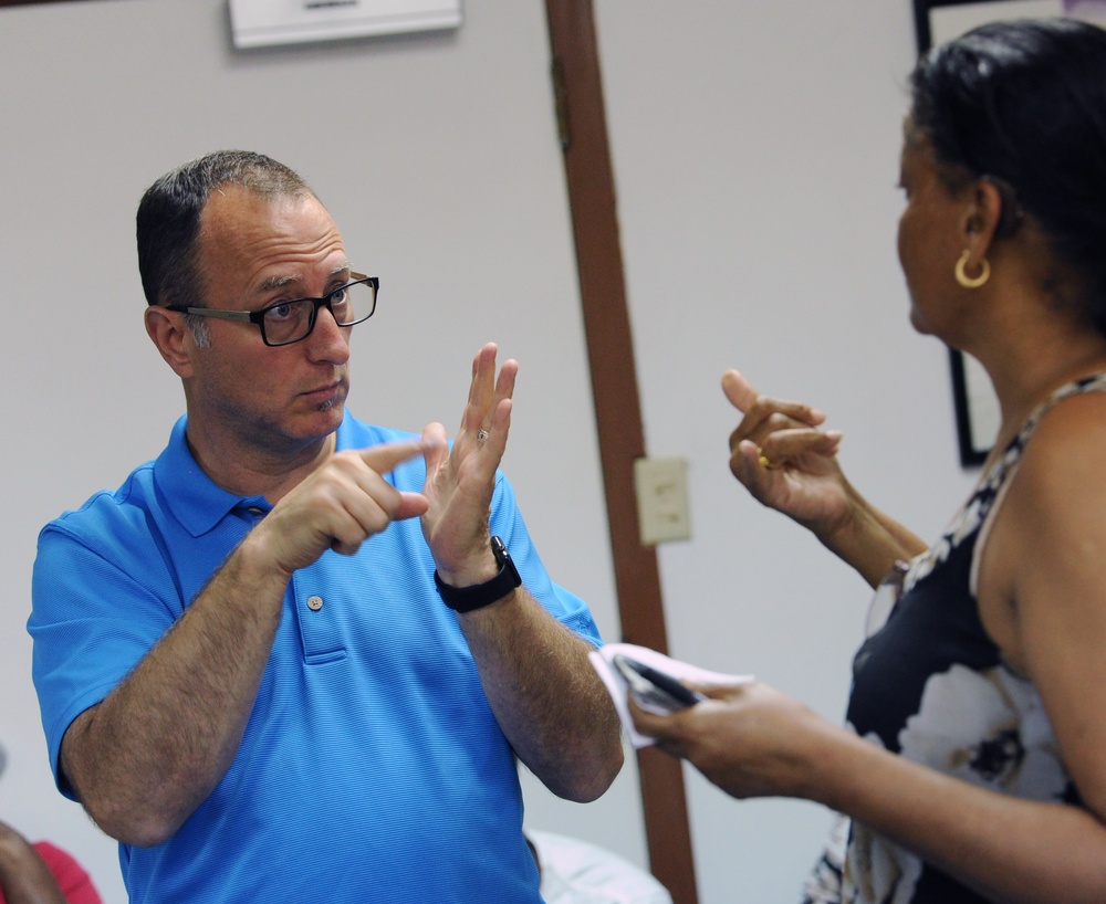 FEMA Helps To Register Local Residents at the Disability Rights Center of the VIrgin Islands in St. Thomas