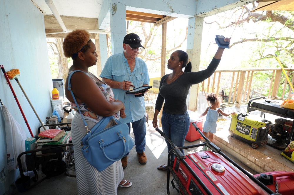 A FEMA Housing Inspector Does a Damage Assessment at a Renter's Apartment