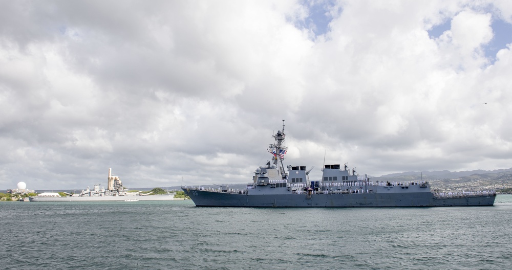 USS Preble Departs Pearl Harbor for Deployment