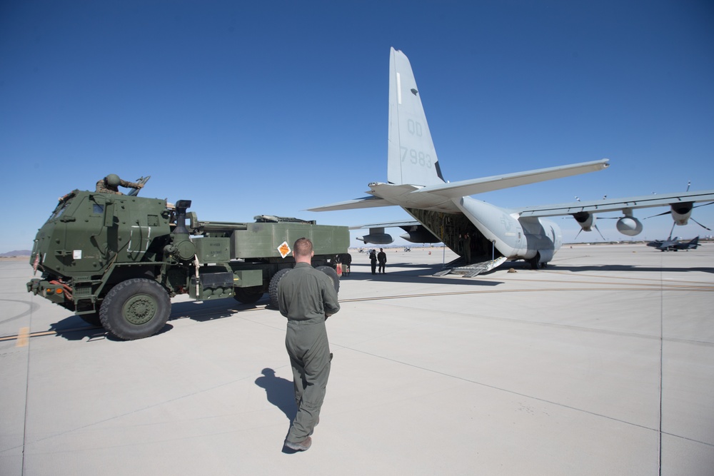 WTI Marines Load a HIMAR Into A KC-130J