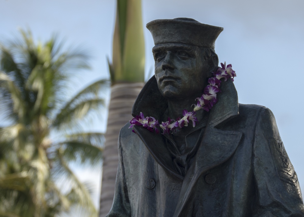 Lone Sailor Statue Dedicated at the Pearl Harbor Visitor Center