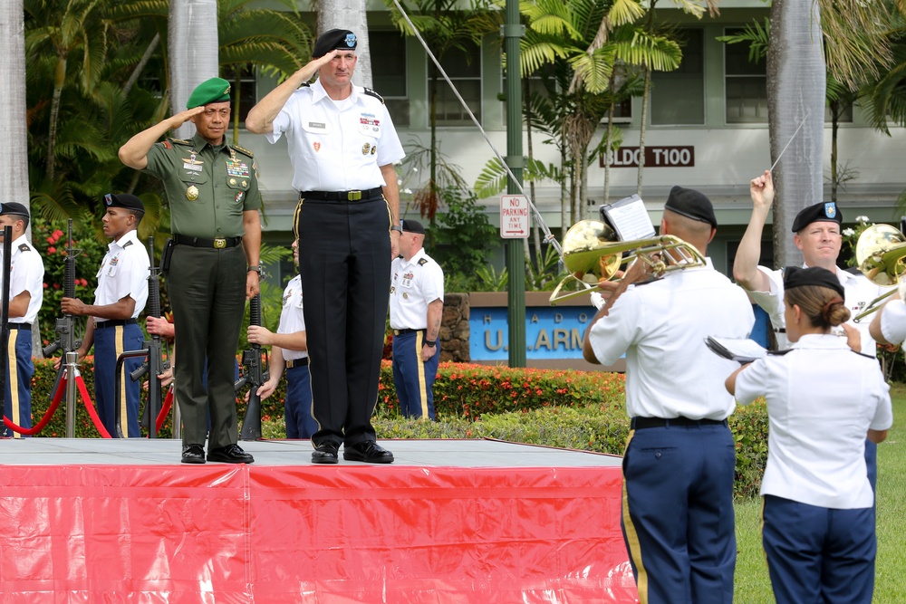 U.S. Army Pacific Soldiers honored visiting Indonesian Chief of Army