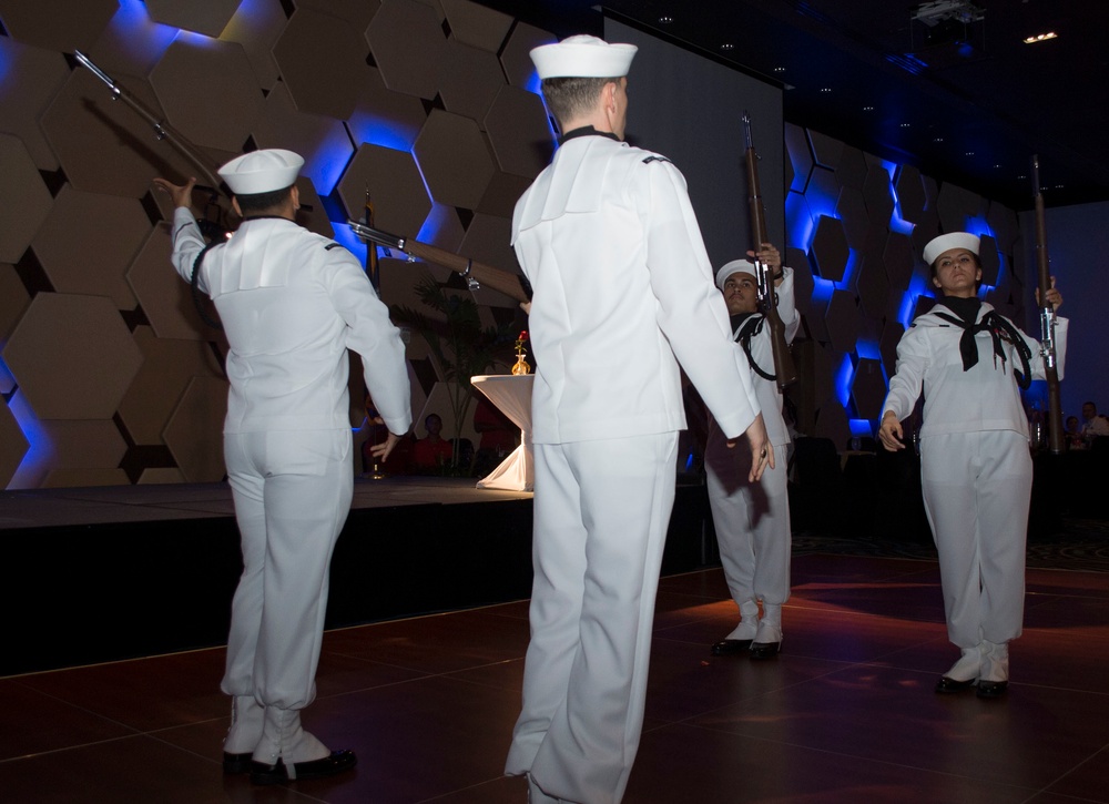 Ceremonial Gaurd honors 242nd Navy Birthday Ball