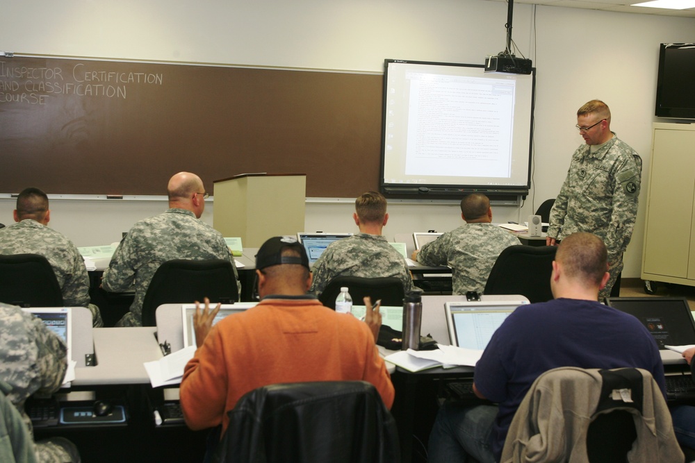 2014 Maintenance Inspector Course training at Fort McCoy