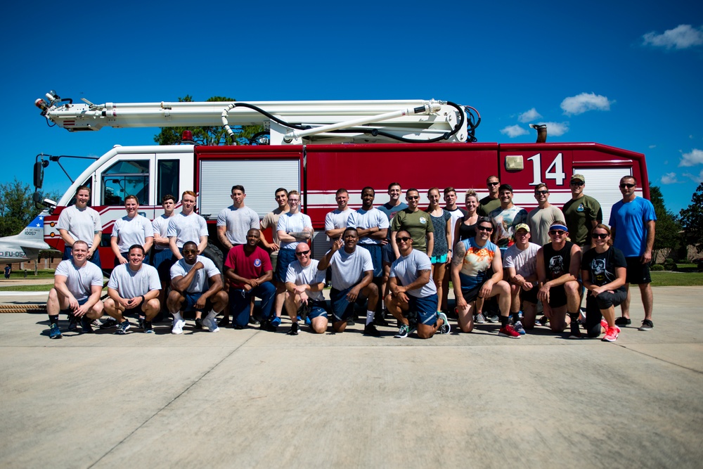 DVIDS - Images - Airmen pull through at fire muster [Image 8 of 8]