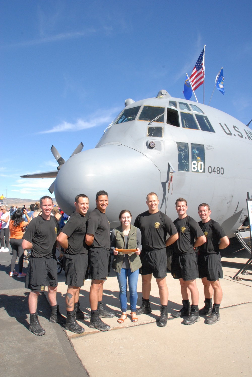 Airman Baylee Hunt and the U.S. Army Golden Knights