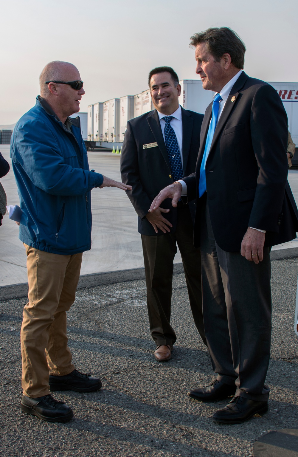 Rep. Garamendi visits Travis for FEMA relief efforts