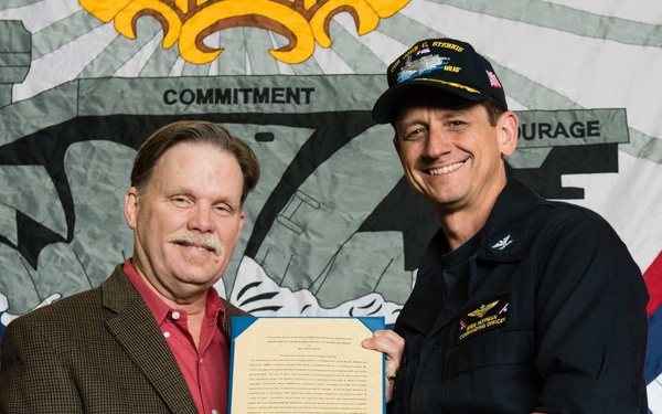 John C. Stennis Recognizes Fun Boss