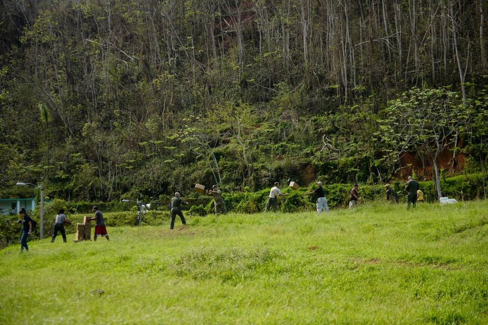 Hurricane Maria: Aid delivery to Utuado