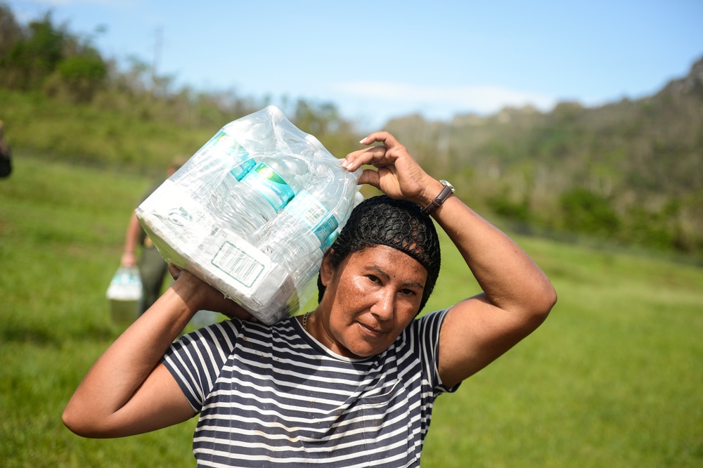 Hurricane Maria: Aid delivery to Utuado