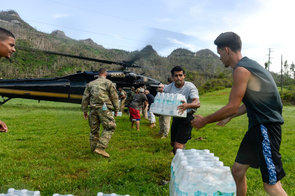 Hurricane Maria: Aid delivery to Utuado