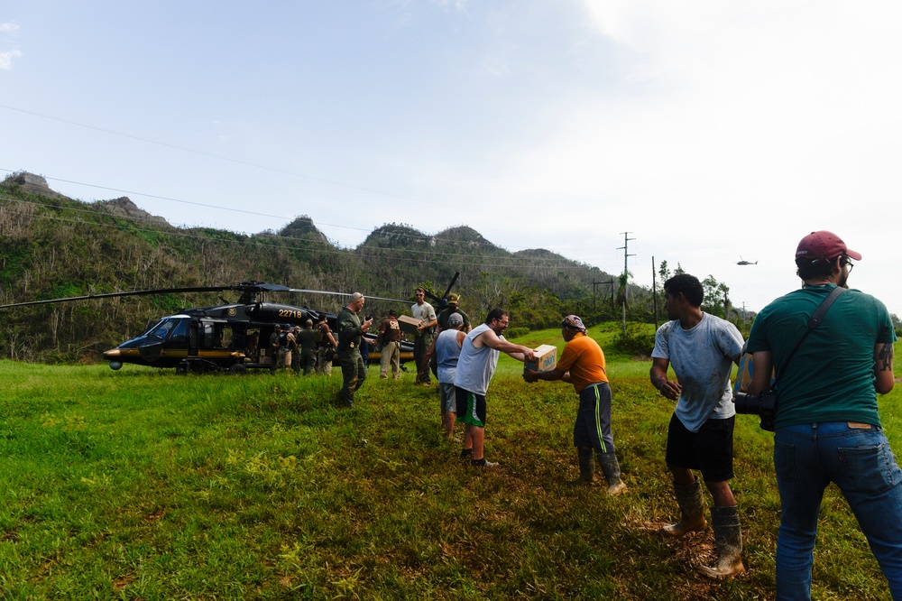 Hurricane Maria: Aid delivery to Utuado