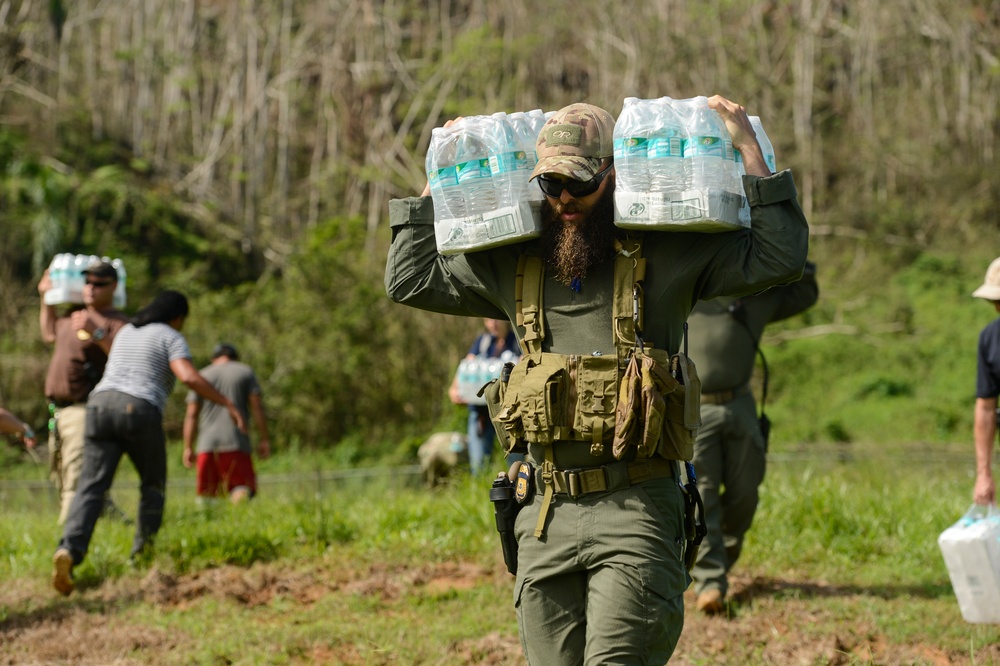 Hurricane Maria: Aid delivery to Utuado