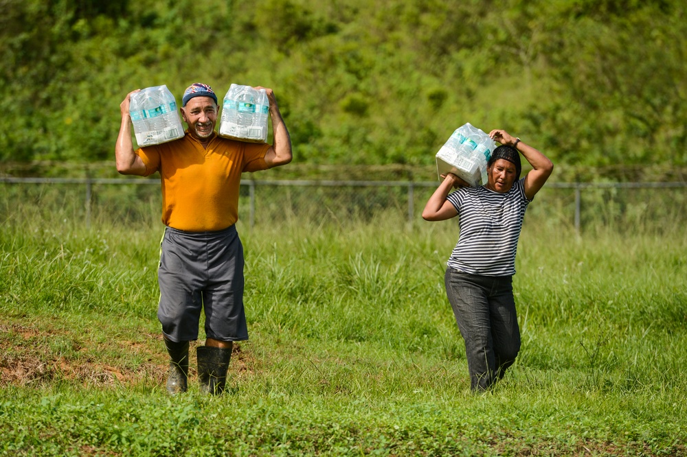 Hurricane Maria: Aid delivery to Utuado